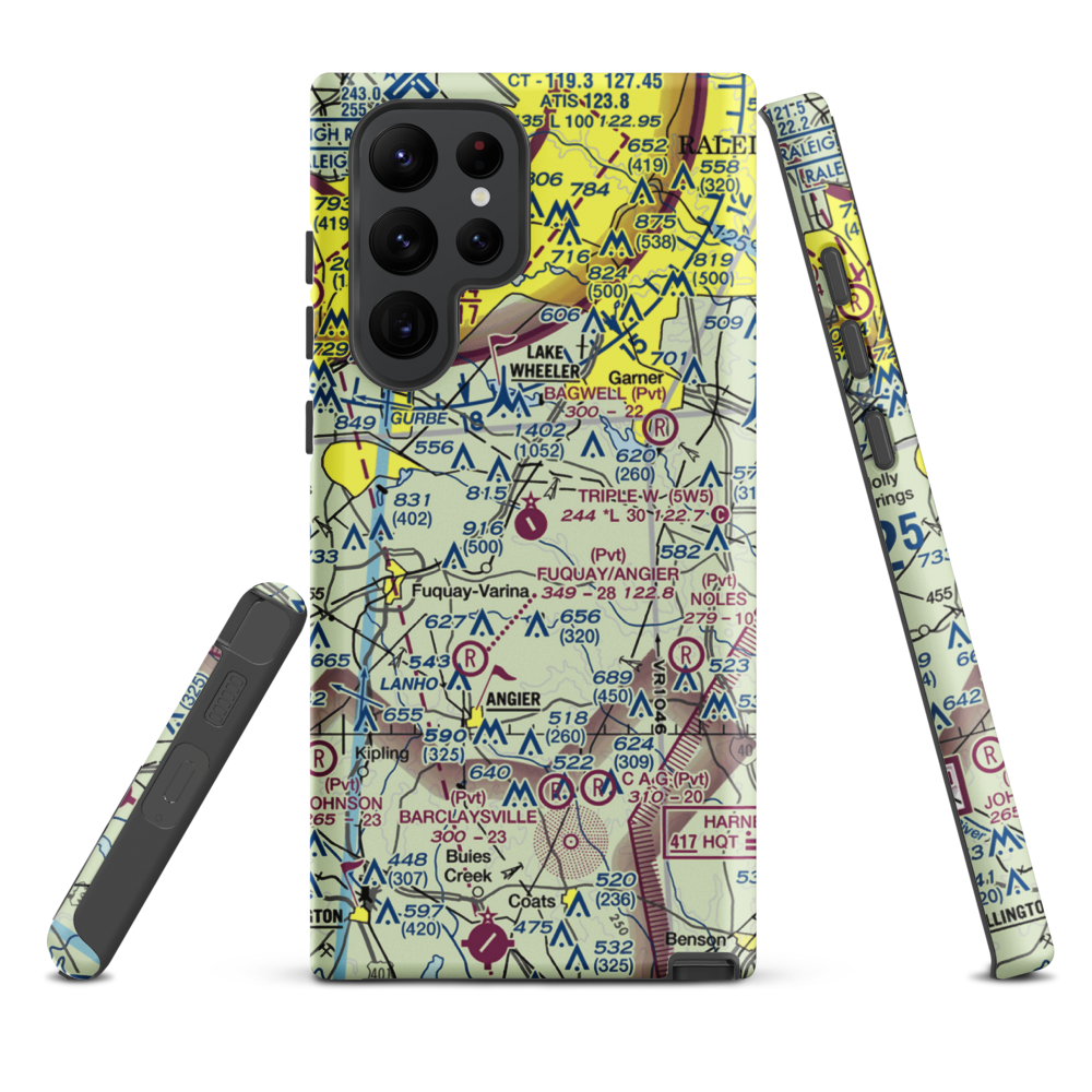 Triple W Airport (5W5) VFR Sectional Samsung Phone Case Samsung Galaxy S22 Ultra model shown
