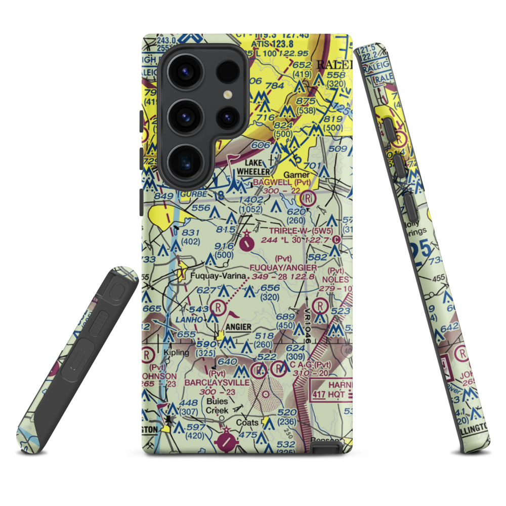 Triple W Airport (5W5) VFR Sectional Samsung Phone Case Samsung Galaxy S23 Ultra model shown