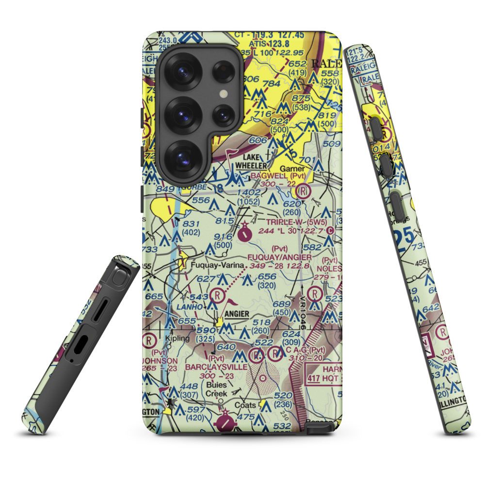 Triple W Airport (5W5) VFR Sectional Samsung Phone Case Samsung Galaxy S25 Ultra model shown