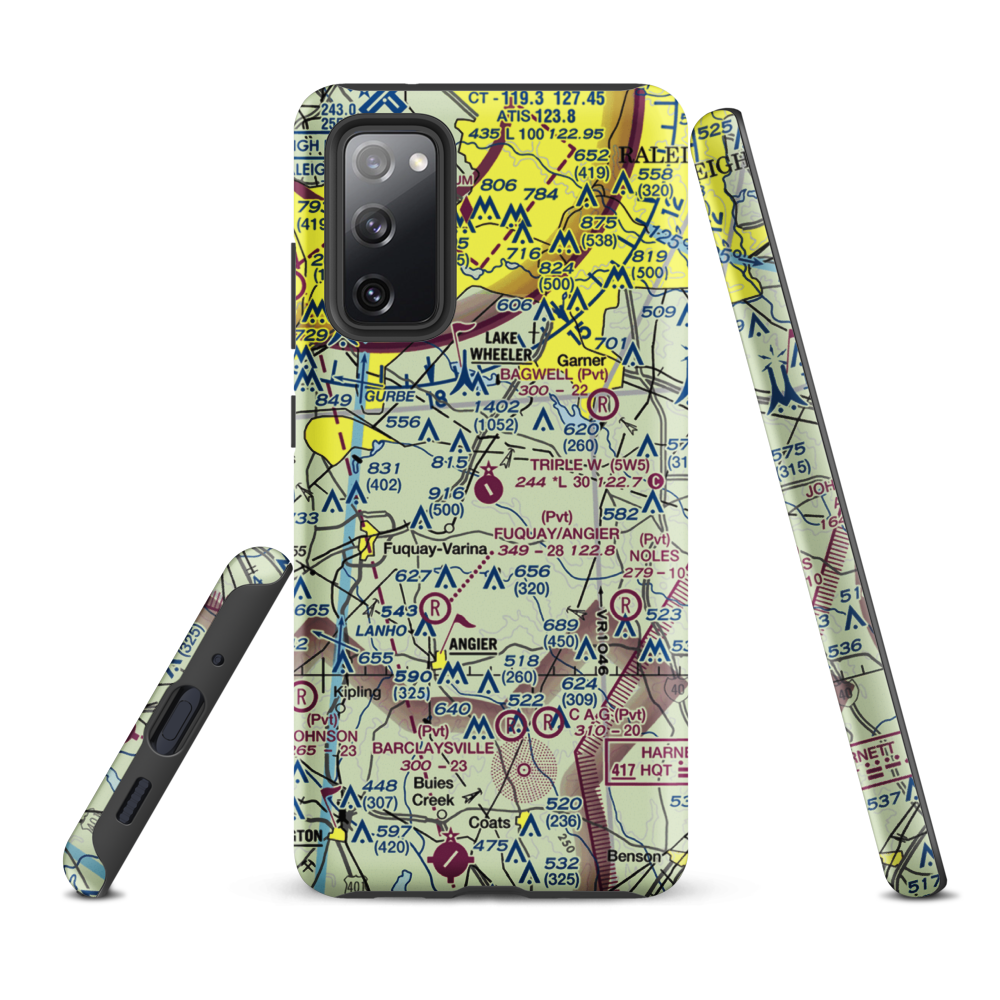 Triple W Airport (5W5) VFR Sectional Samsung Phone Case Samsung Galaxy S20 FE model shown