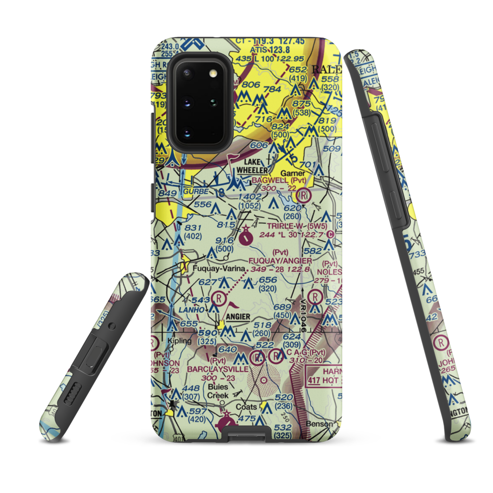 Triple W Airport (5W5) VFR Sectional Samsung Phone Case Samsung Galaxy S20 Plus model shown