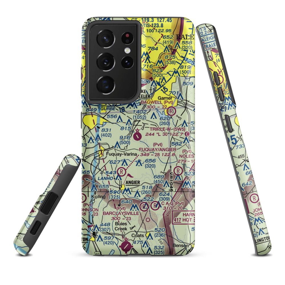 Triple W Airport (5W5) VFR Sectional Samsung Phone Case Samsung Galaxy S21 Ultra model shown