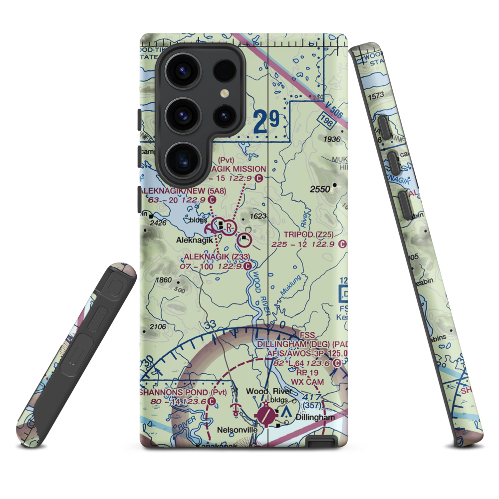 Tripod Airport (Z25) VFR Sectional Samsung Phone Case Samsung Galaxy S23 Ultra model shown