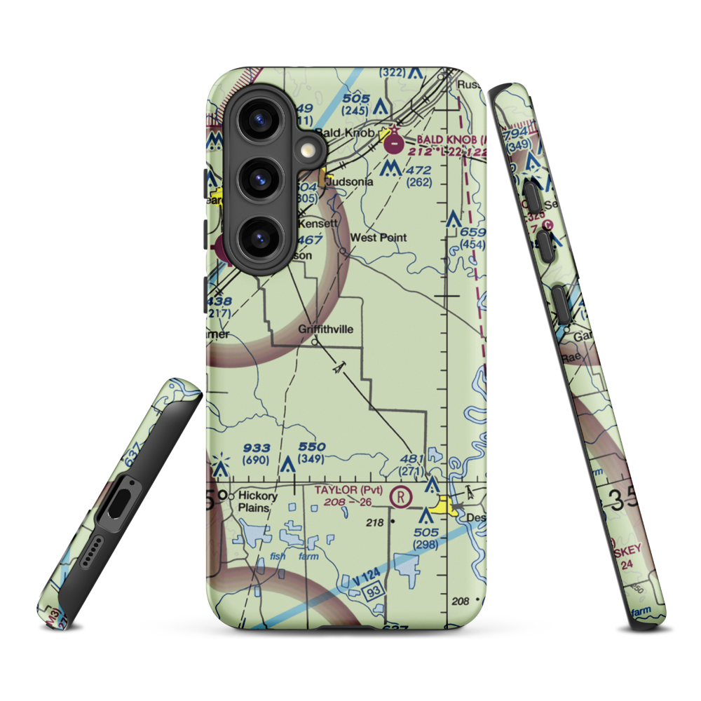 Tripp Strip (3AR5) VFR Sectional Samsung Phone Case Samsung Galaxy S24 Plus model shown