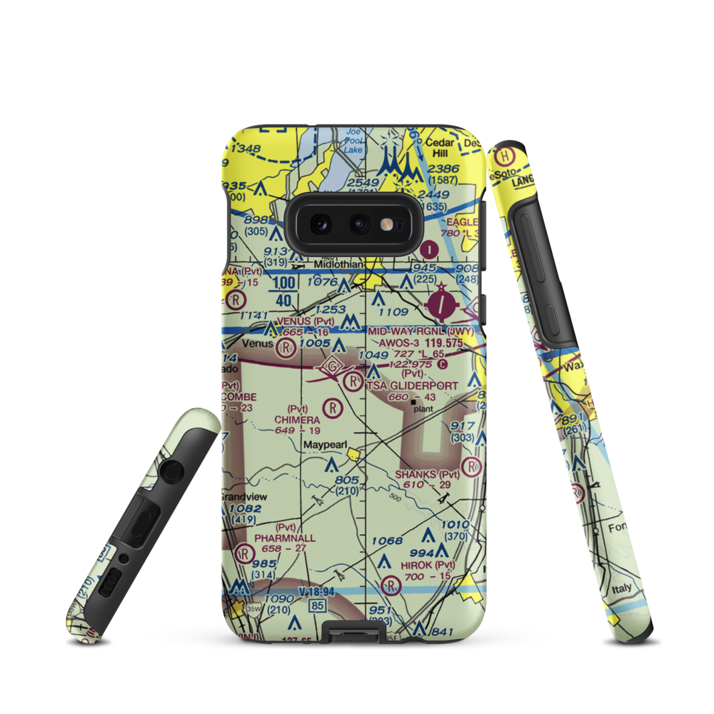 Tsa Gliderport (TA11) VFR Sectional Samsung Phone Case Samsung Galaxy S10 Plus model shown