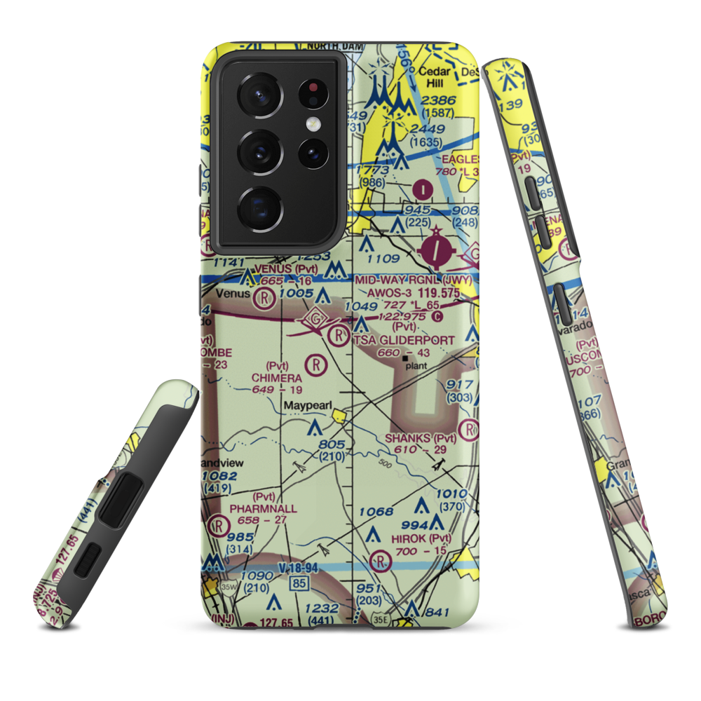 Tsa Gliderport (TA11) VFR Sectional Samsung Phone Case Samsung Galaxy S21 Ultra model shown