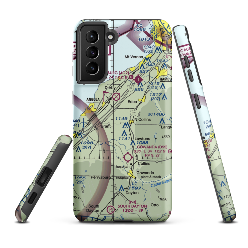 Ttt Air Airport (6NK4) VFR Sectional Samsung Phone Case Samsung Galaxy S21 FE model shown
