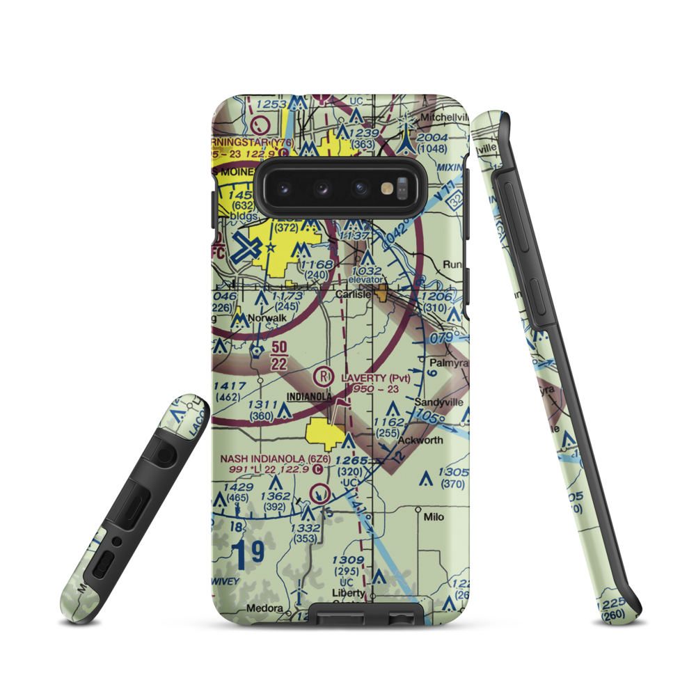 Tuinstra Airfield (IA85) VFR Sectional Samsung Phone Case Samsung Galaxy S10 model shown