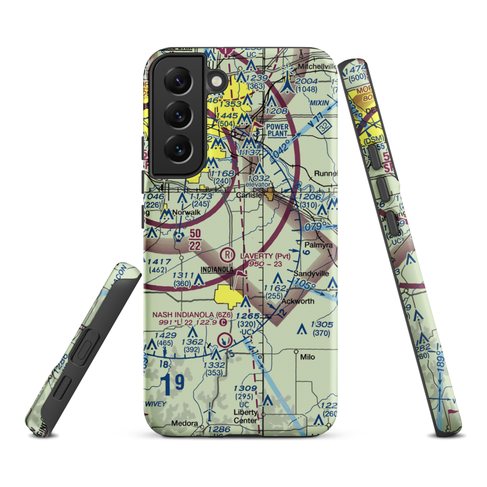 Tuinstra Airfield (IA85) VFR Sectional Samsung Phone Case Samsung Galaxy S22 Plus model shown