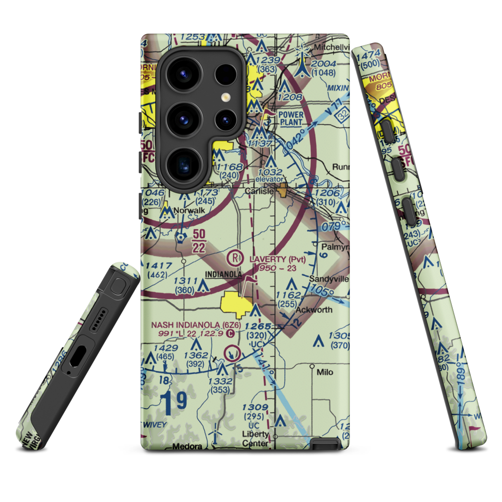 Tuinstra Airfield (IA85) VFR Sectional Samsung Phone Case Samsung Galaxy S24 Ultra model shown