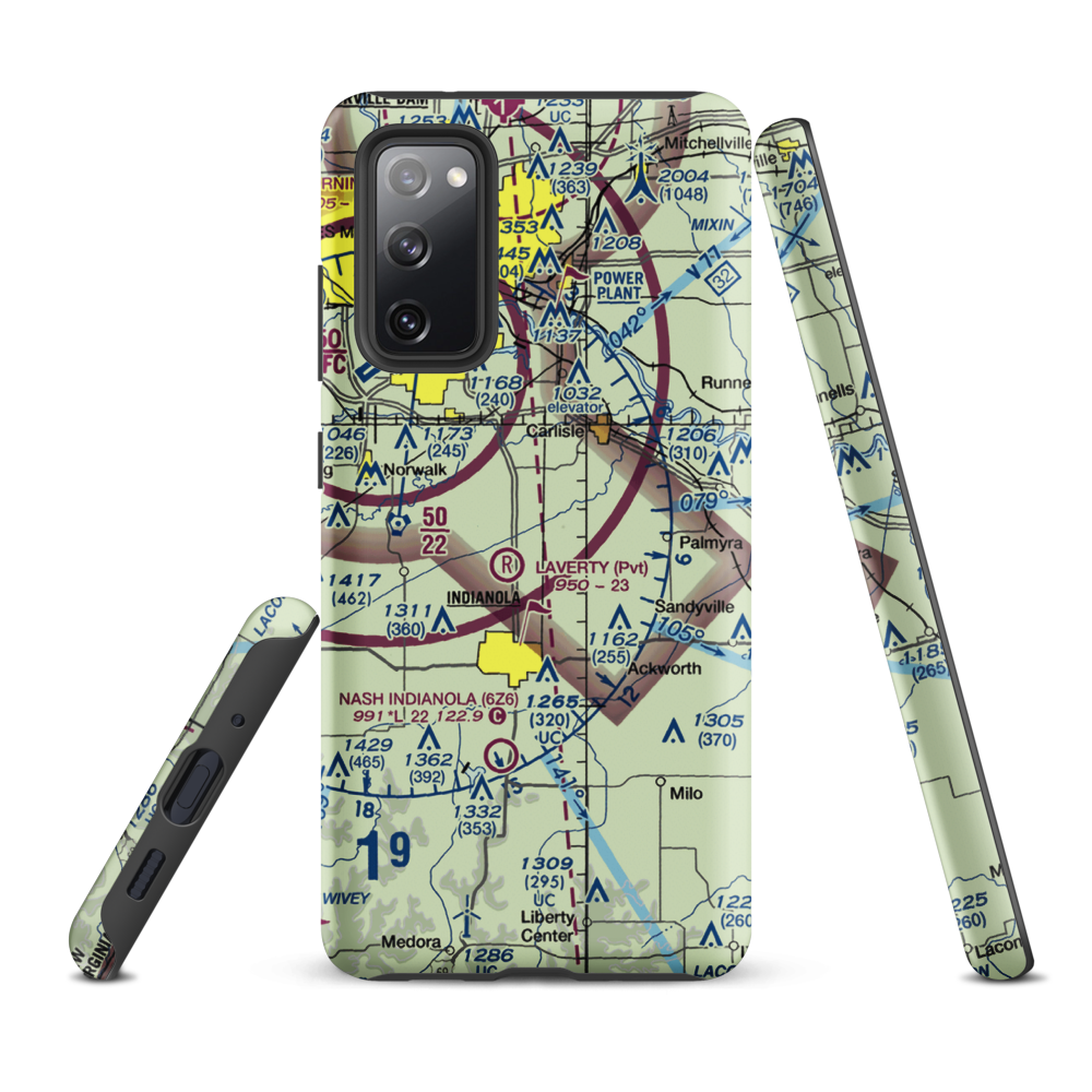 Tuinstra Airfield (IA85) VFR Sectional Samsung Phone Case Samsung Galaxy S20 FE model shown