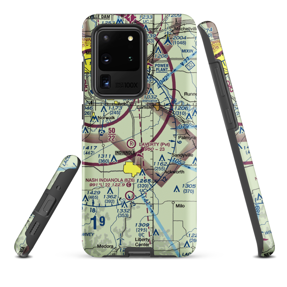 Tuinstra Airfield (IA85) VFR Sectional Samsung Phone Case Samsung Galaxy S20 Ultra model shown