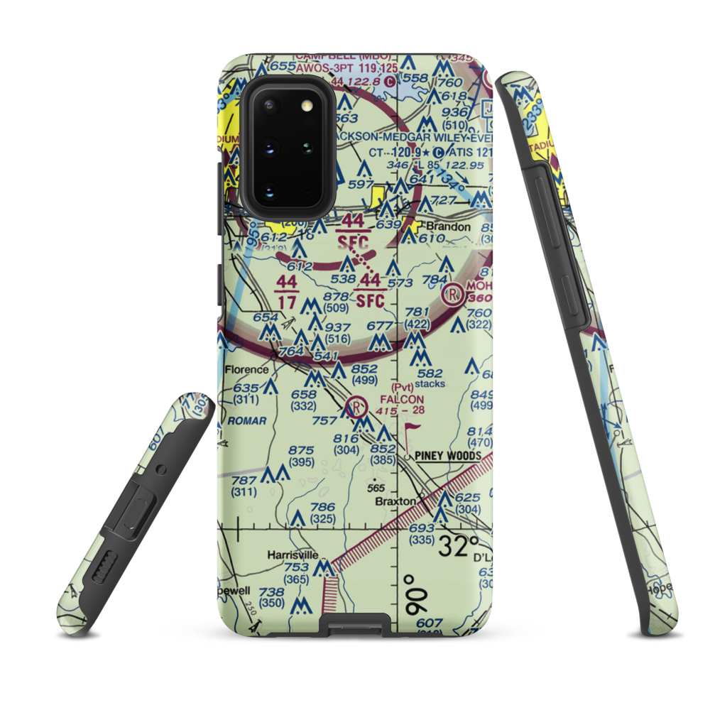 Tullos Field (MS58) VFR Sectional Samsung Phone Case Samsung Galaxy S20 Plus model shown