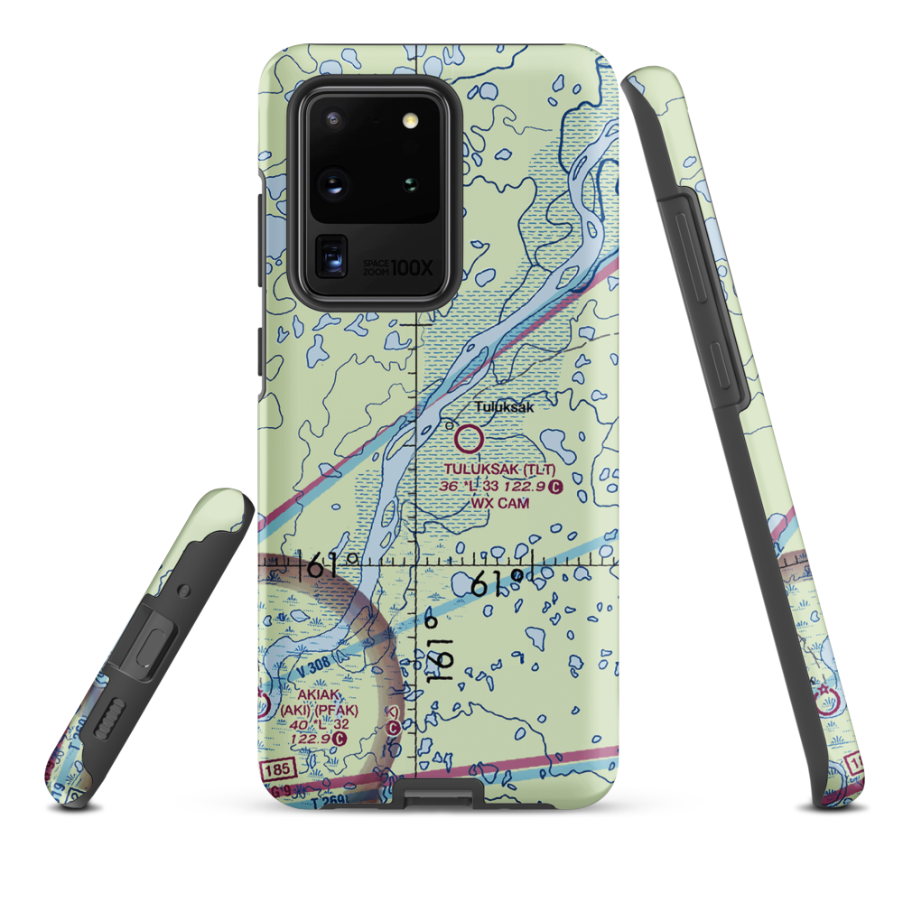 Tuluksak Airport (TLT) VFR Sectional Samsung Phone Case Samsung Galaxy S20 Ultra model shown