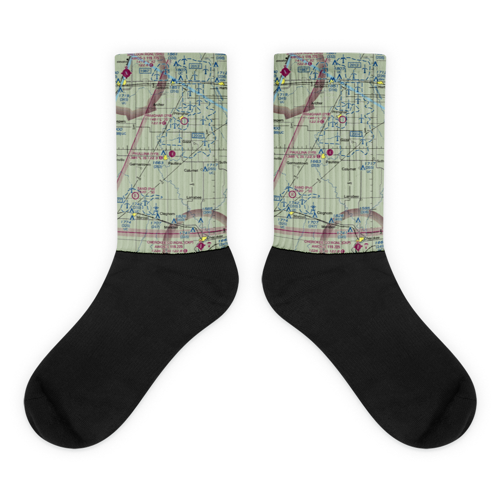 Paullina Municipal Airport (1Y9) VFR Sectional Socks 