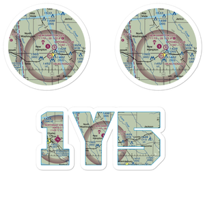New Hampton Municipal Airport (1Y5) VFR Sectional Sticker Pack