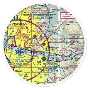 Grove Field (1W1) VFR Sectional Sticker (30 mile)