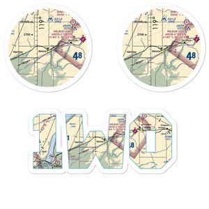 J-Z Airport (1W0) VFR Sectional Sticker Pack