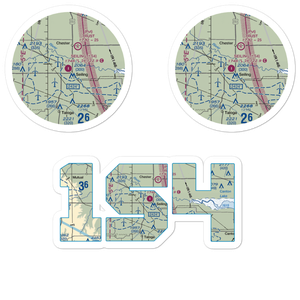 Seiling Airport (1S4) VFR Sectional Sticker Pack