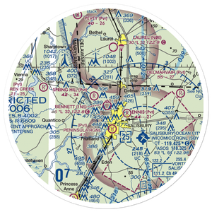 Bennett Airport (1N5) VFR Sectional Sticker (30 mile)