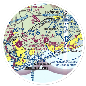 Spadaro Airport (1N2) VFR Sectional Sticker (20 mile)