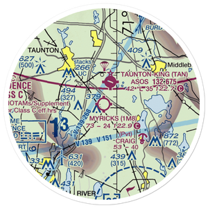Myricks Airport (1M8) VFR Sectional Sticker (20 mile)