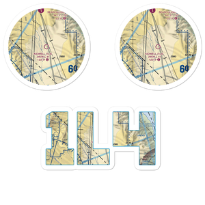 Kidwell Airport (1L4) VFR Sectional Sticker Pack