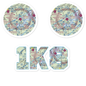 South Grand Lake Regional Airport (1K8) VFR Sectional Sticker Pack