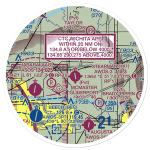 Lloyd Stearman Field (1K1) VFR Sectional Sticker (20 mile)