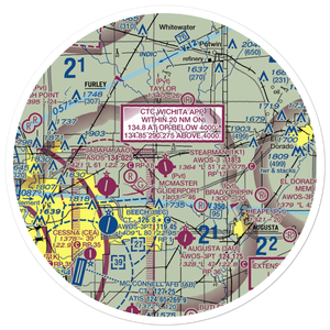Lloyd Stearman Field (1K1) VFR Sectional Sticker (30 mile)