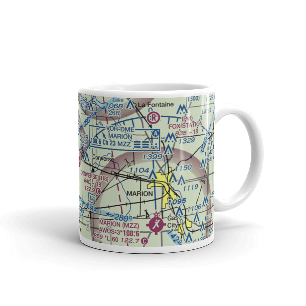 Converse Airport (1I8) VFR Sectional  Mug 