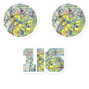 Holiday Inn Lakeview Heliport (1I6) VFR Sectional Sticker Pack
