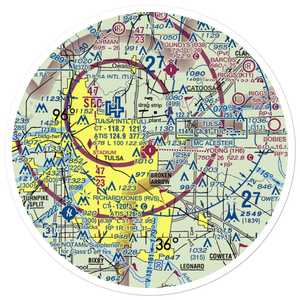 Harvey Young Airport (1H6) VFR Sectional Sticker (30 mile)