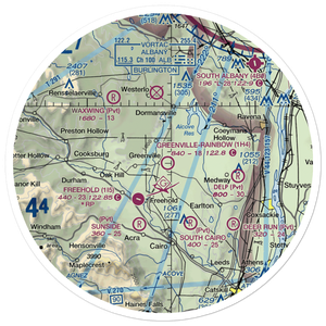 Greenville-Rainbow Airport (1H4) VFR Sectional Sticker (30 mile)