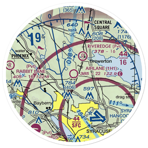 Airlane Enterprises Airport (1H1) VFR Sectional Sticker (20 mile)