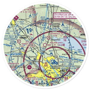 Airlane Enterprises Airport (1H1) VFR Sectional Sticker (30 mile)