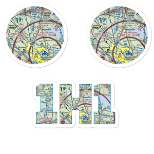 Airlane Enterprises Airport (1H1) VFR Sectional Sticker Pack
