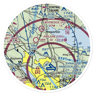 Michael Airfield (1G6) VFR Sectional Sticker (20 mile)