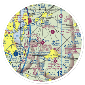 Airpark East Airport (1F7) VFR Sectional Sticker (30 mile)