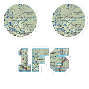 Dolgeville Airport (1F6) VFR Sectional Sticker Pack