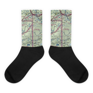 Moores Airport (1E8) VFR Sectional Socks