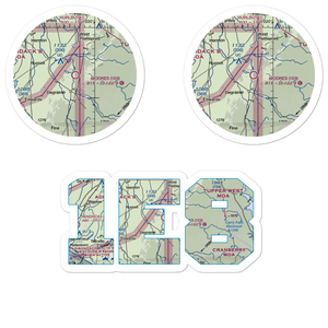 Moores Airport (1E8) VFR Sectional Sticker Pack