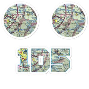 Luther Airport (1D5) VFR Sectional Sticker Pack