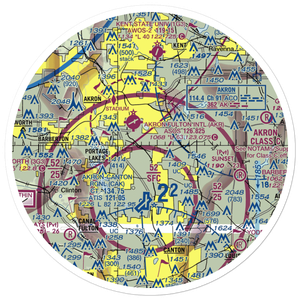 Mayfield Airport (1D4) VFR Sectional Sticker (30 mile)