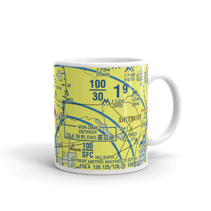 Canton-Plymouth-Mettetal Airport (1D2) VFR Sectional  Mug