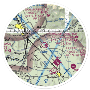 Frazier Lake Airpark (1C9) VFR Sectional Sticker (20 mile)