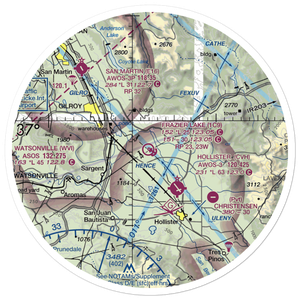 Frazier Lake Airpark (1C9) VFR Sectional Sticker (30 mile)