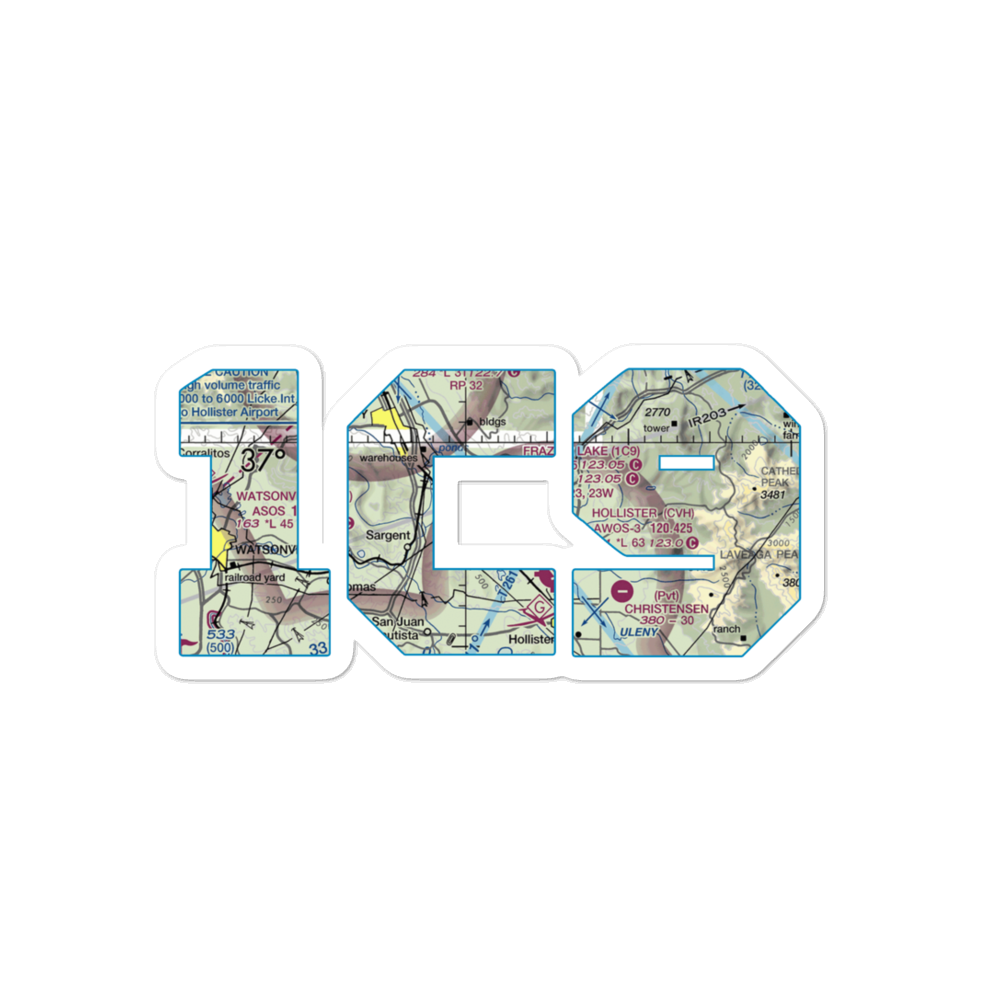 Frazier Lake Airpark (1C9) VFR Sectional Sticker 