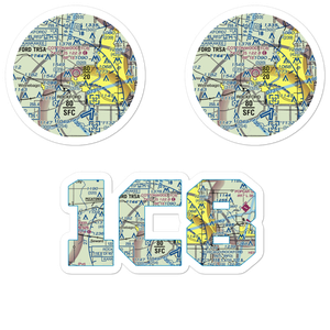 Cottonwood Airport (1C8) VFR Sectional Sticker Pack