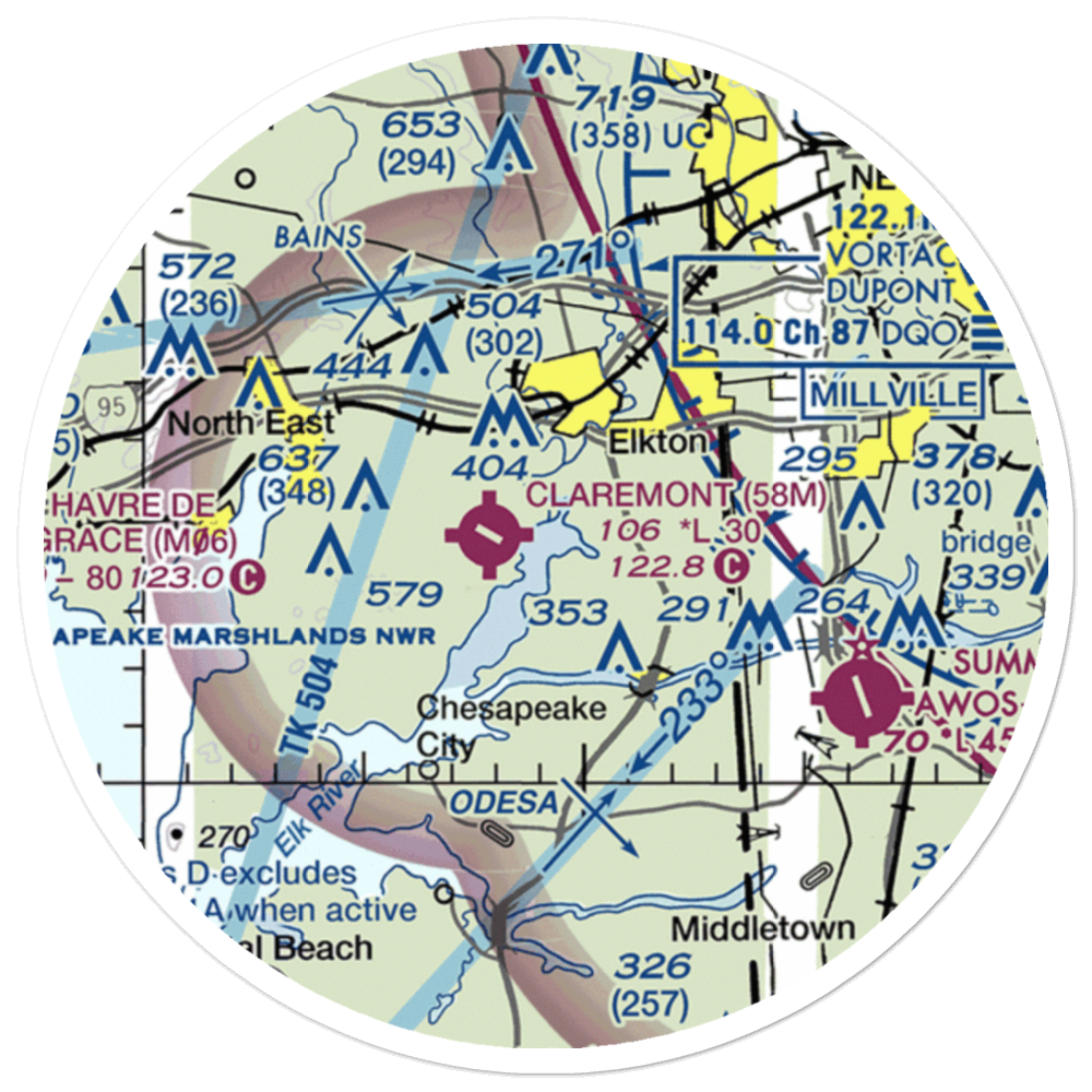 Raintree Seaplane Base (1C4) VFR Sectional Sticker (20 mile) 